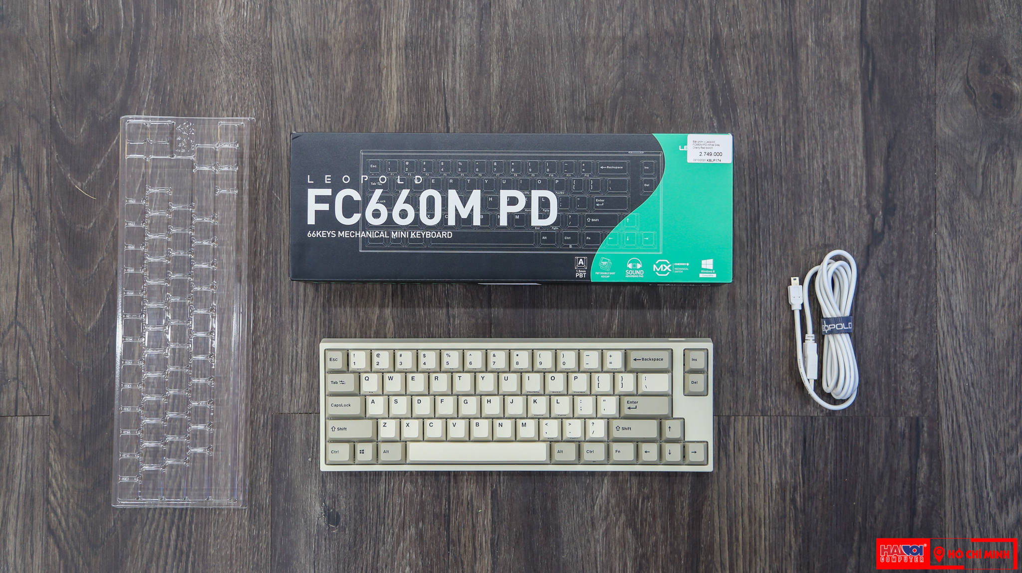 Keyboard Leopold FC660M PD White Grey